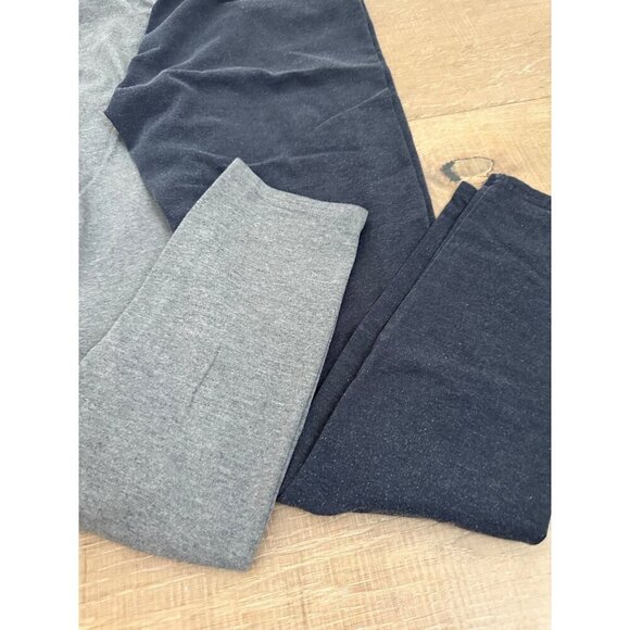 Lauren Conrad Womens Stretch Leggings 2-Pack Gray & Navy Size S Short - Picture 6 of 6